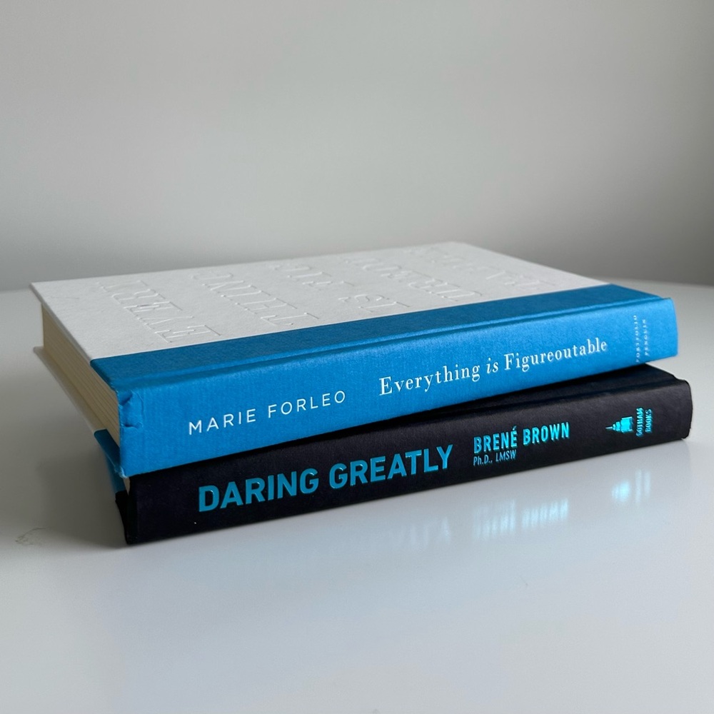 Book bundle - Marie Forleo + Brené Brown hardcovers